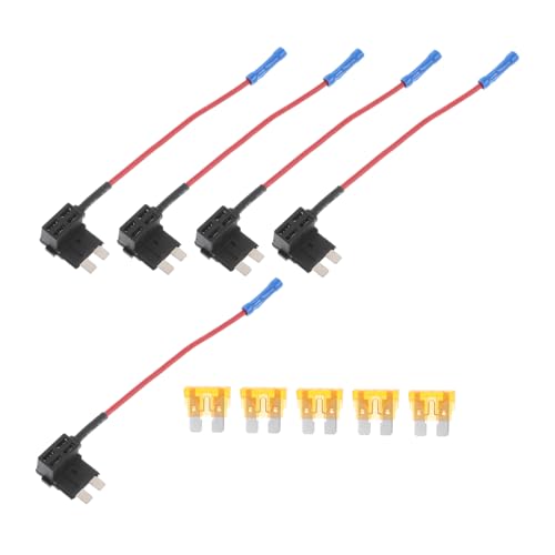 SOLUSTRE 5Stücke Kfz Sicherungshahn Adapter Teilig Standard Atc Blade Einfache Installation für Fahrzeugstromkreise Kompatibel mit Auto Lkw und Booten Zuverlässige Elektrische SOLUSTRE 5Stücke Kfz Sicherungshahn Adapter Teilig Standard Atc Blade Einfache Installation für Fahrzeugstromkreise Kompatibel mit Auto Lkw und Booten Zuverlässige Elektrische von SOLUSTRE