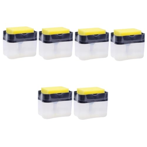 SOLUSTRE 6 Sätze Seifenspender Geschirrspülschwamm Seifen-push-spender Sinksider Küchenseifenpumpe Schwammhalter Für Waschbecken Pumpspender Für Spülmittel Abs Seifenschalenhalter Die Seite SOLUSTRE 6 Sätze Seifenspender Geschirrspülschwamm Seifen-push-spender Sinksider Küchenseifenpumpe Schwammhalter Für Waschbecken Pumpspender Für Spülmittel Abs Seifenschalenhalter Die Seite von SOLUSTRE