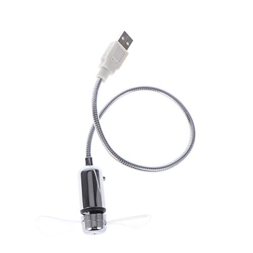 SOLUSTRE 64 USB-led-lüfter Desktop-mini-lüfter Computerbeleuchtung Für Laptop Lüfter Mit Echtzeit USB-mini-lüfter USB-schwanenhalslüfter Mini-led-lüfter Schreibtischlampe Büro Scheinen von SOLUSTRE