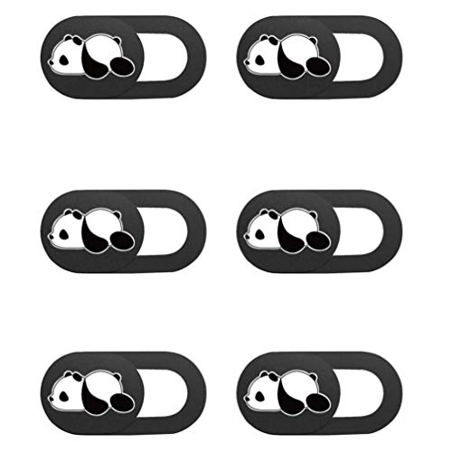 SOLUSTRE 6Pcs Kameraabdeckung Folie Niedlichen Panda Muster Datenschutzabdeckung Webcam Abdeckung für Laptop-Computer Telefone Tablets Schützen Sie Ihre Privatsphäre von SOLUSTRE