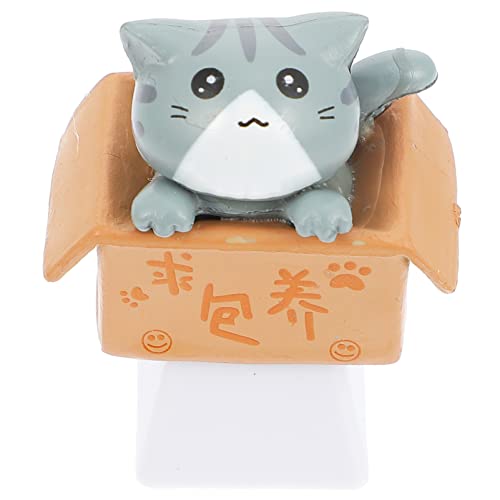 SOLUSTRE Cat Keycap ESC Keycaps DIY Cartoon Anime Keycap Ersatzunterbeleuchtung Keycaps für Mechanische Tastatur Schlüsselkappe Dekorationen Grau SOLUSTRE Cat Keycap ESC Keycaps DIY Cartoon Anime Keycap Ersatzunterbeleuchtung Keycaps für Mechanische Tastatur Schlüsselkappe Dekorationen Grau von SOLUSTRE