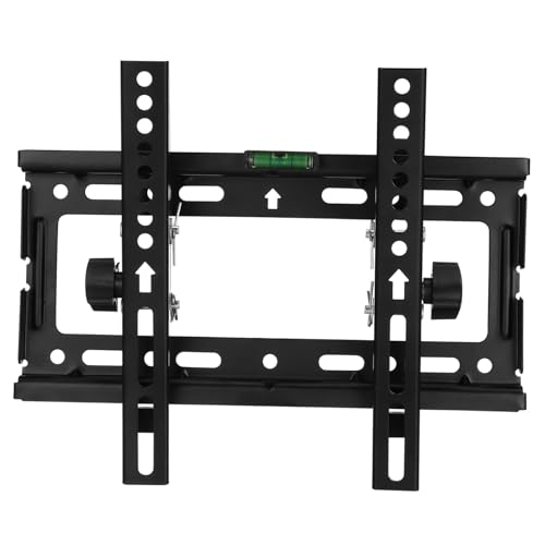 SOLUSTRE Fernsehtisch Wandmontierte Fernsehhalterung TV-Wandhalterung Bildschirmhalterung Monitorhalterung für die Wand Wandmontagehalterung LCD-Wandhalterung kaltgewalztes Blech Schwarz von SOLUSTRE