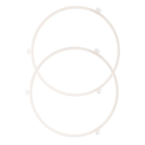 SOLUSTRE Ringschale 2 Stück Mikrowellen-Rollenrad Ersatz Für Mikrowellen-Glasdrehteller Mikrowellen-Ringrolle Mikrowellen-Drehteller-Unterstützung Glasschale Ofen-Stützring Zum Drehen Des von SOLUSTRE