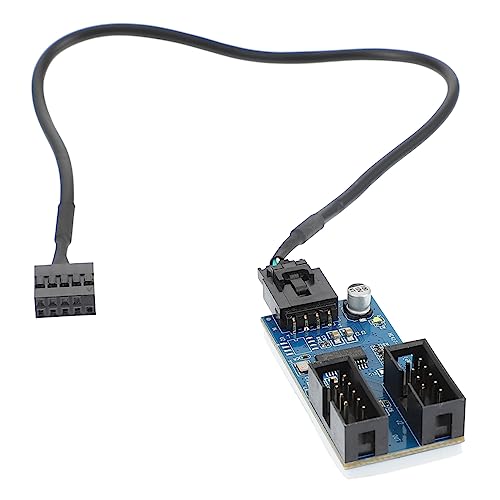 SOLUSTRE Riser-Karte Schreibtisch USB-hub USB 9-poliges Internes Kabel 9-poliger Port-multiplikator Splitter Für Verlängerungskabel 9-poliger USB-Header-Adapter Rechner Leiterplatte SOLUSTRE Riser-Karte Schreibtisch USB-hub USB 9-poliges Internes Kabel 9-poliger Port-multiplikator Splitter Für Verlängerungskabel 9-poliger USB-Header-Adapter Rechner Leiterplatte von SOLUSTRE