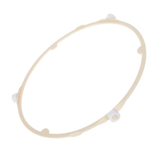 SOLUSTRE Ständer Für Mikrowellenherde Plattenspieler Rad Mikrowellen-ersatzglasplatte Mikrowellenteil Halterung Für Mikrowellen-drehteller Plattenunterstützung Mikrowellenring Plastik Weiß von SOLUSTRE
