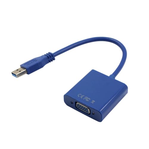 SOLUSTRE USB Adapter Kabel Adapter Monitor Adapter Kabel Blau von SOLUSTRE