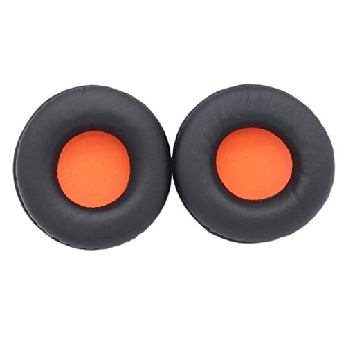 Solustre 1 Paar Ersatz Ohrpolster Kopfhörer Ohrpolster Weiche Ohrpolster für Skullcandy Hesh 1.0 Hesh 2.0 (Schwarz Und Orange) von SOLUSTRE