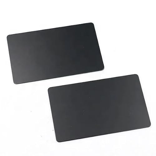 SOMEDA® 10 Blanko Metallkarten – 1mm Aluminium Visitenkarten Rohlinge (86x54 mm) – eloxiert, für Lasergravur, saubere Kanten von SOMEDA