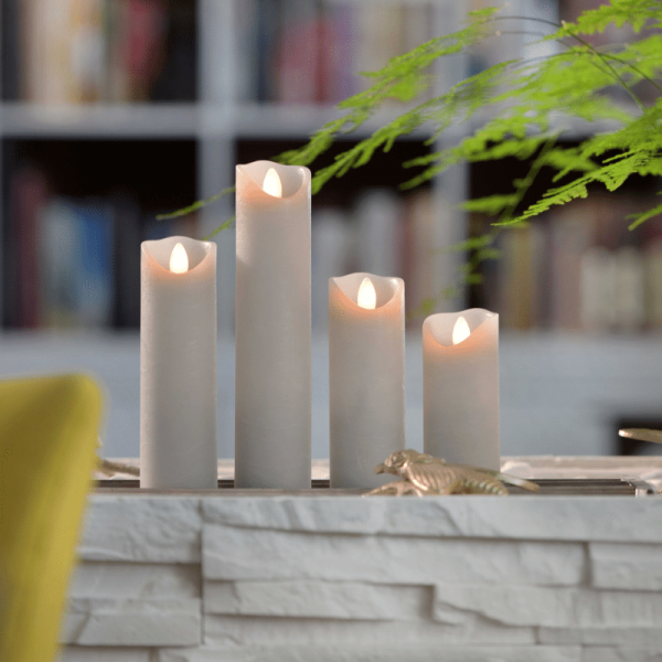 SOMPEX LED Wachskerze SHINE schmal | grau | gefrostet | D: 5cm H: 2... SOMPEX LED Wachskerze SHINE schmal | grau | gefrostet | D: 5cm H: 2... von SOMPEX