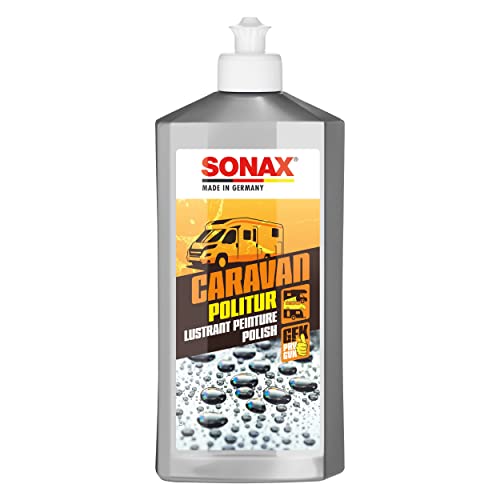 SONAX CARAVAN Politur (500 ml) zum Glätten verwitterter Oberflächen und Auffrischen matter Farben | Art-Nr. 07022000 von SONAX