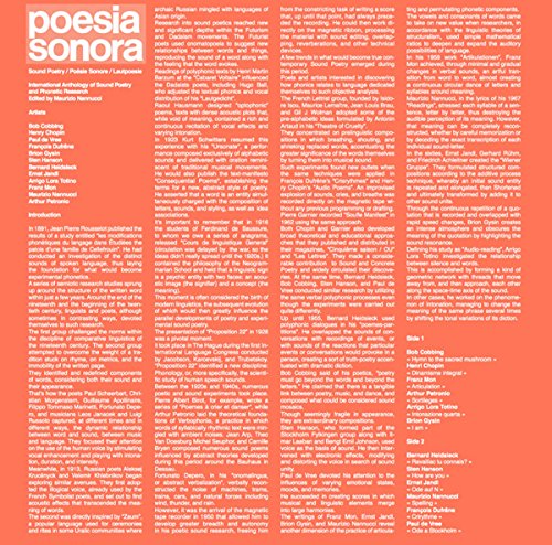 Poesia Sonora (Various Artists) [Vinyl LP] von SONG CYCLE