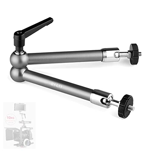 SONGING 11 Inch Magic Arm SY-L11, Stainless Steel Ball Head and Thread, Articulating Magic Friction Arm Adjustable1/4'' Tripod Screw Compatible with DSLR Camera Rig/DV Monitor/Flash Light/Microphone SONGING 11 Inch Magic Arm SY-L11, Stainless Steel Ball Head and Thread, Articulating Magic Friction Arm Adjustable1/4'' Tripod Screw Compatible with DSLR Camera Rig/DV Monitor/Flash Light/Microphone von SONGING