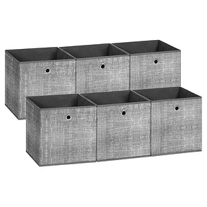 SONGMICS Aufbewahrungsboxen grau 30,0 x 30,0 x 30,0 cm von SONGMICS