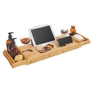 SONGMICS Badewannenablage braun von SONGMICS
