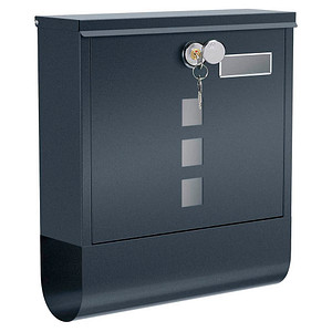SONGMICS Briefkasten GMB20AG anthrazit von SONGMICS