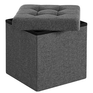 SONGMICS Hocker mit Stauraum LSF27Z dunkelgrau SONGMICS Hocker mit Stauraum LSF27Z dunkelgrau von SONGMICS