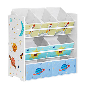 SONGMICS Kinderregal weiß 62,5 x 29,5 x 60,0 cm von SONGMICS