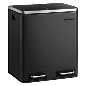 SONGMICS Mülltrenner 2 x 15,0 l schwarz von SONGMICS