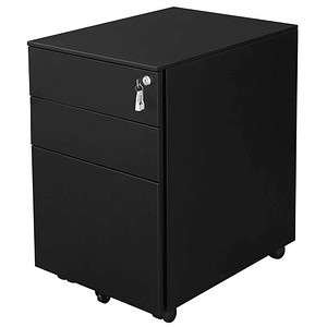 SONGMICS Rollcontainer schwarz 3 Auszüge 39,0 x 52,0 x 60,0 cm von SONGMICS