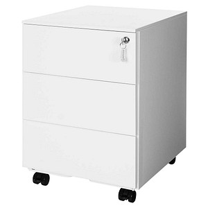 SONGMICS Rollcontainer weiß 3 Auszüge 39,0 x 45,0 x 55,0 cm von SONGMICS
