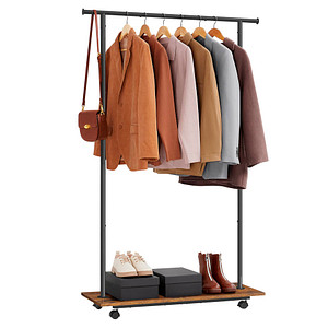 SONGMICS Rollgarderobe schwarz Metall 98,5 x 160,3 cm SONGMICS Rollgarderobe schwarz Metall 98,5 x 160,3 cm von SONGMICS