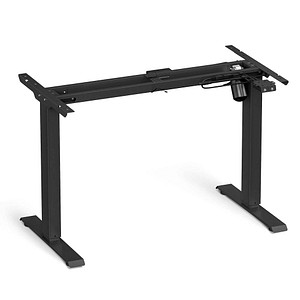 SONGMICS höhenverstellbares Schreibtischgestell schwarz ohne Tischplatte, C-Fuß-Gestell schwarz 110,0 - 155,0 x 60,0 cm von SONGMICS