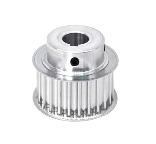 1 stück 30 T/32 Zähne HTD 5M BF Typ Zahnriemenscheibe Teilung 5mm Bohrung 5-25mm for 20/25mm Breite Gürtel Verwendet In Linear Pulley 5GT(19mm Keyway 6x.2.8,30T25mm) von SONGMIky