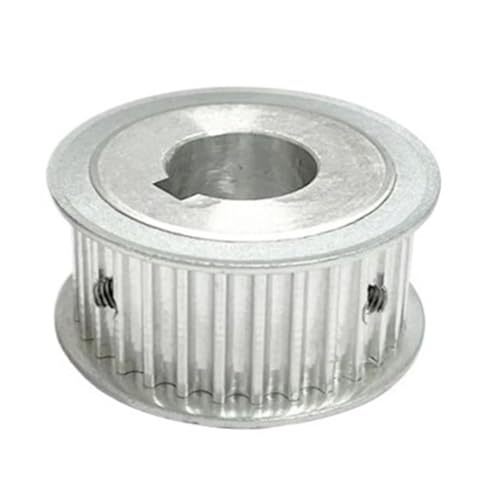 1 stück T10 AF Zahnriemenscheibe Aluminiumlegierung 15T Zähne Synchronrad Riemenbreite 20/25/30mm Bohrung 8mm-30mm Teilung 10mm(12mm Keyway 4x1.8,15T 20mm) von SONGMIky