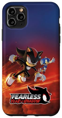 Hülle für iPhone 11 Pro Max Sonic the Hedgehog, Fearless: Year of Shadow key art von Sonic the Hedgehog