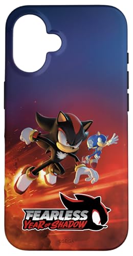 Hülle für iPhone 16 Sonic the Hedgehog, Fearless: Year of Shadow key art von Sonic the Hedgehog