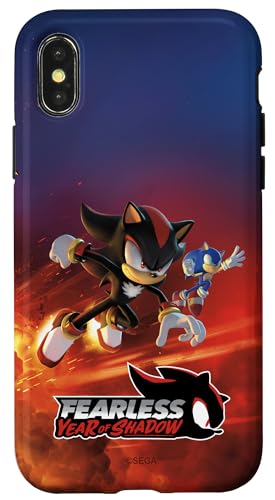 Hülle für iPhone X/XS Sonic the Hedgehog, Fearless: Year of Shadow key art von Sonic the Hedgehog