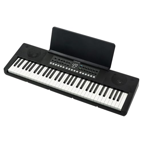 SONICAKE 61 Tasten Piano Keyboard Digital für Anfänger Eingebaute Bluetooth-Lautsprecher, Kopfhörer, 300 Töne, 300 Rhythmen und 80 Demos SONICAKE 61 Tasten Piano Keyboard Digital für Anfänger Eingebaute Bluetooth-Lautsprecher, Kopfhörer, 300 Töne, 300 Rhythmen und 80 Demos von SONICAKE