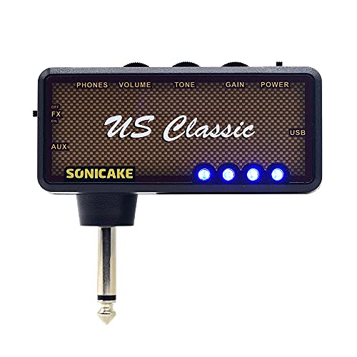 SONICAKE Mini Verstärker Gitarren Reverb Effekt AMP Kopfhörer Verstärker Pocket wiederaufladbar Kopfhörerverstärker US Classic SONICAKE Mini Verstärker Gitarren Reverb Effekt AMP Kopfhörer Verstärker Pocket wiederaufladbar Kopfhörerverstärker US Classic von SONICAKE
