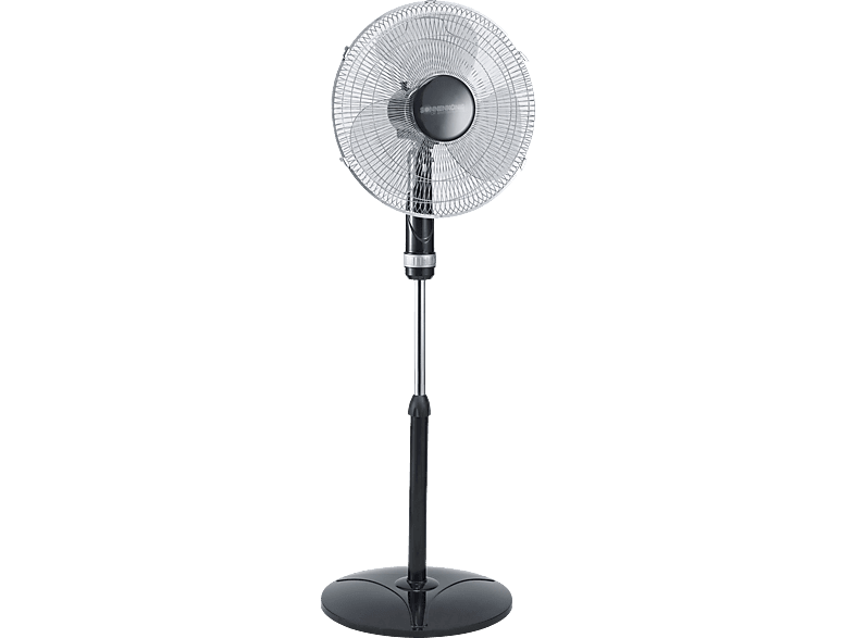 SONNENKÖNIG 10510412 Metal Black 16" Standventilator Schwarz/Weiß (50 Watt) von SONNENKÖNIG