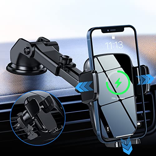 SONRU Handyhalterung Auto mit Ladefunktion, 15W Qi Induktive ladestation Auto, Fast Wireless Charger Lüftung/Saugnapf Kabelloses Kfz Ladegerät für iPhone Samsung LG usw SONRU Handyhalterung Auto mit Ladefunktion, 15W Qi Induktive ladestation Auto, Fast Wireless Charger Lüftung/Saugnapf Kabelloses Kfz Ladegerät für iPhone Samsung LG usw von SONRU
