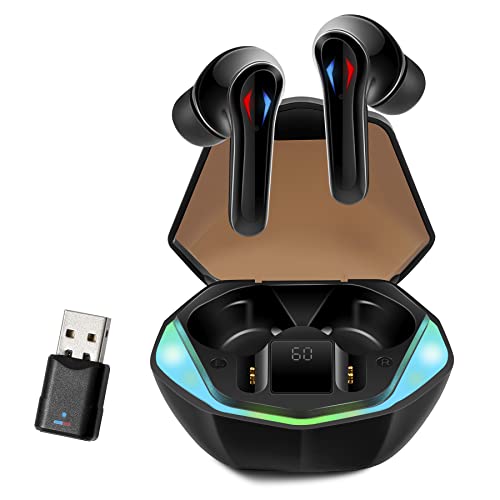 SONTINH Gaming Headset, AlienBuds【2023 Launched】, Wireless Gaming Headset for PC, PS4, PS5, and Switch with USB Dongle, Multipoint Connection with 30ms Low Latency (Single) von SONTINH