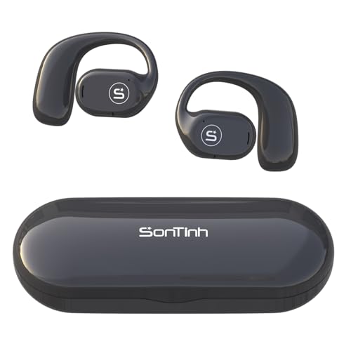 SONTINH OpenAir, Open Ear Kopfhörer Bluetooth | Stilvolle offene Ohrhörer mit Premium-Akustik | 12 Stunden Spielzeit für Kopfhörer | Klarer Anruf mit AI ENC und ideal für Sport SONTINH OpenAir, Open Ear Kopfhörer Bluetooth | Stilvolle offene Ohrhörer mit Premium-Akustik | 12 Stunden Spielzeit für Kopfhörer | Klarer Anruf mit AI ENC und ideal für Sport von SONTINH