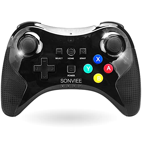 Wii U Pro Controller,SONVIEE Wireless Wii U Gamepad Wiiu Kontrolle Wii U Spiel Wii U Zubehör Wireless Wii U Controller mit Dual Analog Joystick für Wii U (Controller für Wiiu) von SONVIEE