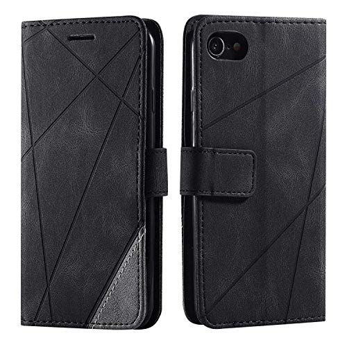 SONWO Hülle für iPhone SE 2020 / iPhone 7 / iPhone 8, Premium Leder PU Handyhülle Flip Case Wallet Silikon Bumper Schutzhülle Klapphülle für iPhone SE 2020 / iPhone 7 / iPhone 8, Schwarz SONWO Hülle für iPhone SE 2020 / iPhone 7 / iPhone 8, Premium Leder PU Handyhülle Flip Case Wallet Silikon Bumper Schutzhülle Klapphülle für iPhone SE 2020 / iPhone 7 / iPhone 8, Schwarz von SONWO
