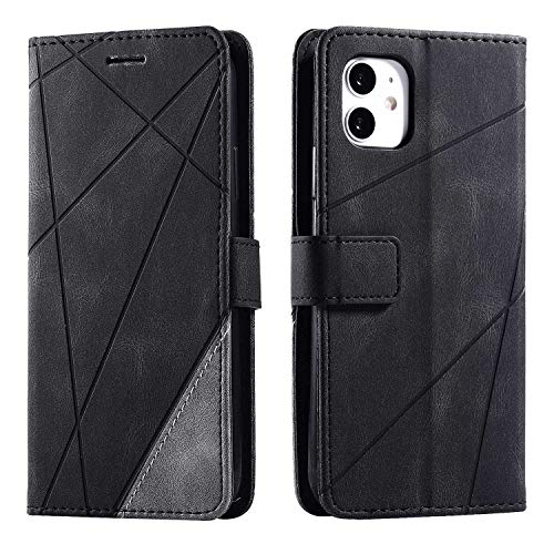 Hülle für iPhone 11, SONWO Premium Leder PU Handyhülle Flip Case Wallet Silikon Bumper Schutzhülle Klapphülle für iPhone 11, Schwarz Hülle für iPhone 11, SONWO Premium Leder PU Handyhülle Flip Case Wallet Silikon Bumper Schutzhülle Klapphülle für iPhone 11, Schwarz von SONWO