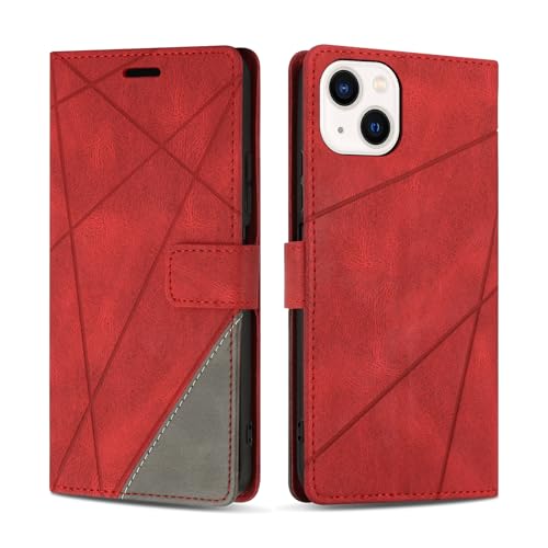 SONWO Hülle für iPhone 14 Plus Hülle, Premium PU Leder Handyhülle Wallet Silikon Schutzhülle Klapphülle für iPhone 14 Plus, Rot SONWO Hülle für iPhone 14 Plus Hülle, Premium PU Leder Handyhülle Wallet Silikon Schutzhülle Klapphülle für iPhone 14 Plus, Rot von SONWO