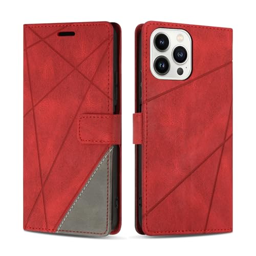 SONWO Hülle für iPhone 15 Pro Max Hülle, Premium PU Leder Handyhülle Wallet Silikon Schutzhülle Klapphülle für iPhone 15 Pro Max, Rot SONWO Hülle für iPhone 15 Pro Max Hülle, Premium PU Leder Handyhülle Wallet Silikon Schutzhülle Klapphülle für iPhone 15 Pro Max, Rot von SONWO