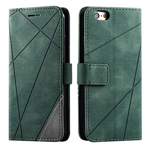 SONWO Hülle für iPhone 6S / iPhone 6, Premium Leder PU Handyhülle Flip Case Wallet Silikon Bumper Schutzhülle Klapphülle für iPhone 6S / iPhone 6, Grün SONWO Hülle für iPhone 6S / iPhone 6, Premium Leder PU Handyhülle Flip Case Wallet Silikon Bumper Schutzhülle Klapphülle für iPhone 6S / iPhone 6, Grün von SONWO