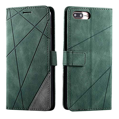 Hülle für iPhone 7 Plus/iPhone 8 Plus, SONWO Premium Leder PU Handyhülle Flip Case Wallet Silikon Bumper Schutzhülle Klapphülle für iPhone 7 Plus/iPhone 8 Plus, Grün Hülle für iPhone 7 Plus/iPhone 8 Plus, SONWO Premium Leder PU Handyhülle Flip Case Wallet Silikon Bumper Schutzhülle Klapphülle für iPhone 7 Plus/iPhone 8 Plus, Grün von SONWO