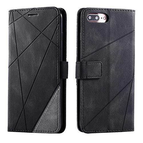 Hülle für iPhone 7 Plus/iPhone 8 Plus, SONWO Premium Leder PU Handyhülle Flip Case Wallet Silikon Bumper Schutzhülle Klapphülle für iPhone 7 Plus/iPhone 8 Plus, Schwarz Hülle für iPhone 7 Plus/iPhone 8 Plus, SONWO Premium Leder PU Handyhülle Flip Case Wallet Silikon Bumper Schutzhülle Klapphülle für iPhone 7 Plus/iPhone 8 Plus, Schwarz von SONWO