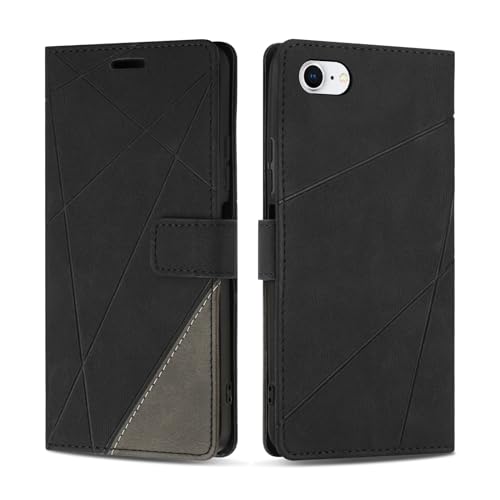 SONWO Hülle für iPhone SE 2022 / iPhone SE 2020 / iPhone 8 / iPhone 7 / iPhone 6 Hülle, Premium PU Leder Handyhülle Wallet Silikon Schutzhülle Klapphülle für iPhone SE 2022 / iPhone SE 2020, Schwarz SONWO Hülle für iPhone SE 2022 / iPhone SE 2020 / iPhone 8 / iPhone 7 / iPhone 6 Hülle, Premium PU Leder Handyhülle Wallet Silikon Schutzhülle Klapphülle für iPhone SE 2022 / iPhone SE 2020, Schwarz von SONWO