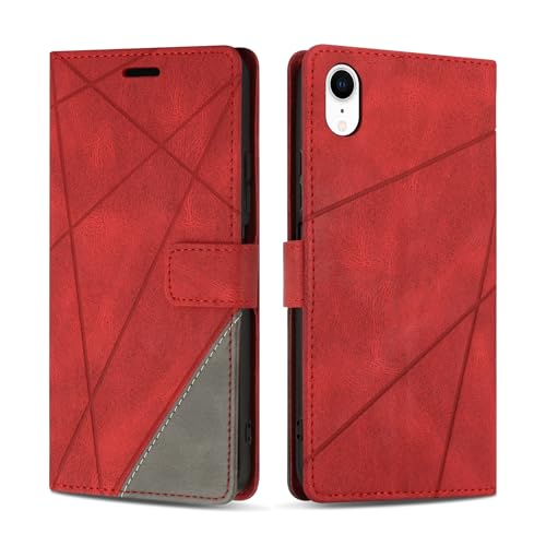 SONWO Hülle für iPhone XR Hülle, Premium PU Leder Handyhülle Wallet Silikon Schutzhülle Klapphülle für iPhone XR, Rot SONWO Hülle für iPhone XR Hülle, Premium PU Leder Handyhülle Wallet Silikon Schutzhülle Klapphülle für iPhone XR, Rot von SONWO