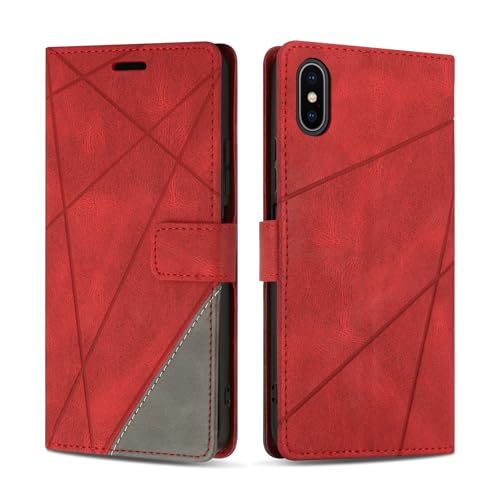 SONWO Hülle für iPhone XS/iPhone X Hülle, Premium PU Leder Handyhülle Wallet Silikon Schutzhülle Klapphülle für iPhone XS/iPhone X, Rot SONWO Hülle für iPhone XS/iPhone X Hülle, Premium PU Leder Handyhülle Wallet Silikon Schutzhülle Klapphülle für iPhone XS/iPhone X, Rot von SONWO
