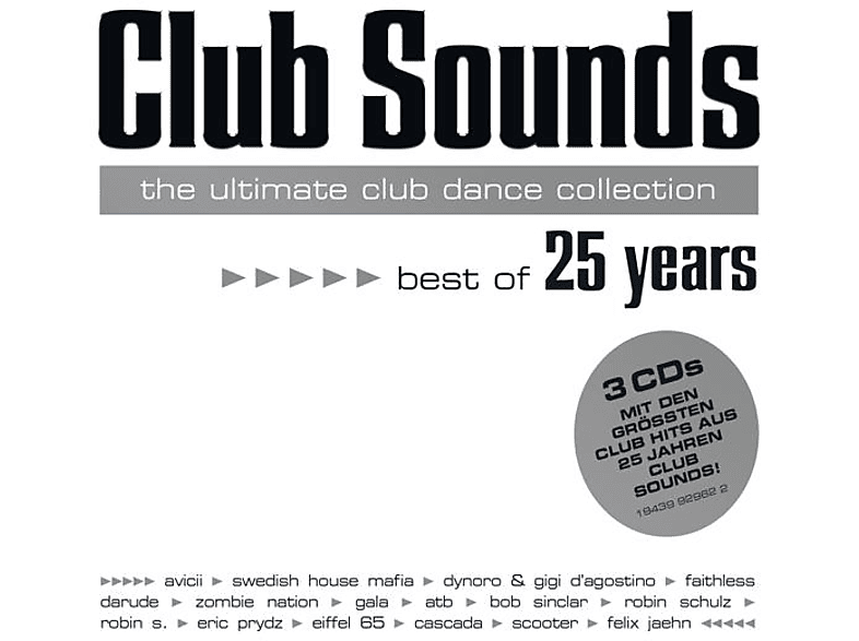 VARIOUS - Club Sounds-Best Of 25 Years (CD) von SONY MEDIA