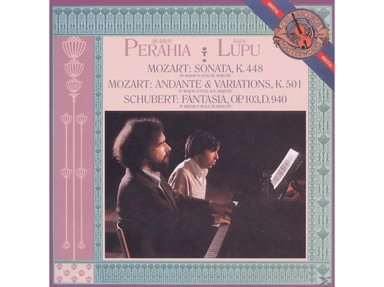 PERAHIA,MURRAY & LUPU,RADU - Klaviersonate Für 4 Hände Kv 448-Fantasia D 940 (CD) von SONY MUSIC